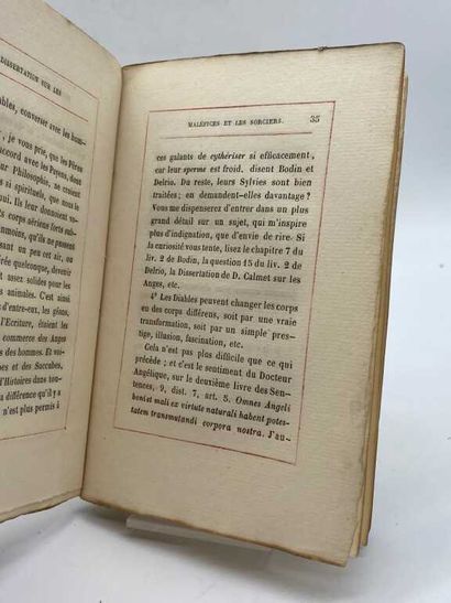 VALLEMONT. Dissertation sur les maléfices...