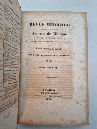 BAYLE, CAYOL, MARTINET and RECAMIER. Revue...