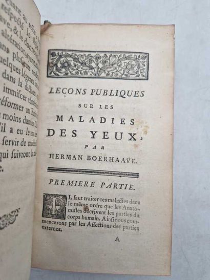 BOERHAAVE, Herman. Des Maladies des Yeux....