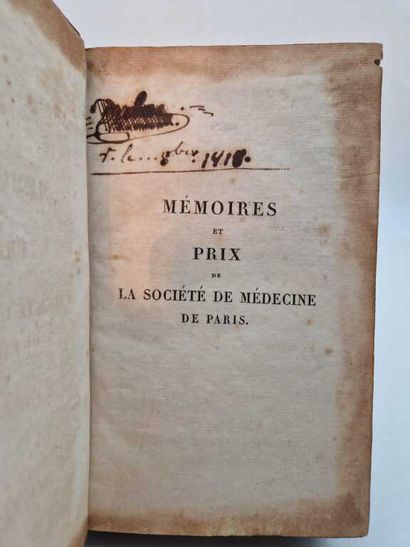 [MEMOIRES]. Mémoires de la Société de Médecine...
