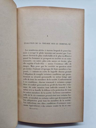 KOVALEVSKY, Paul. Forensic psychopathology....