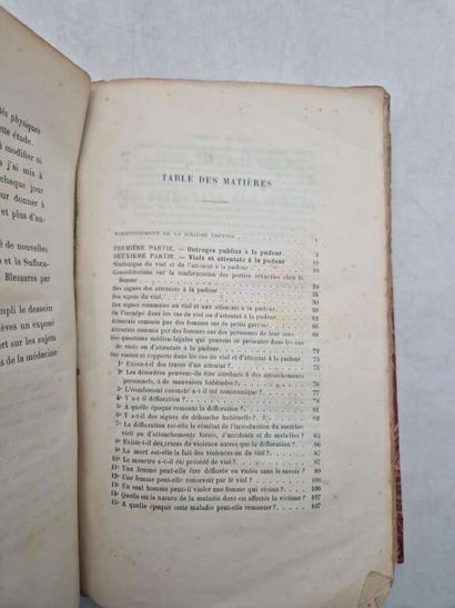 TARDIEU, Ambroise. Etude médico-légale sur...