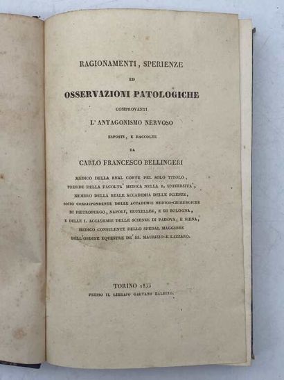 BELLINGERI, Carlo francisco. Ragionamenti,...