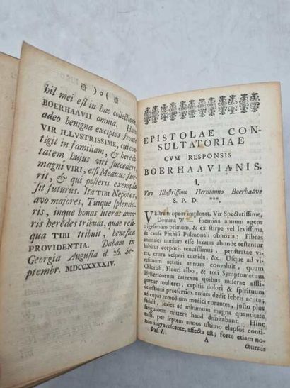 BOERHAAVE, Herman. Consultationes Medicae...