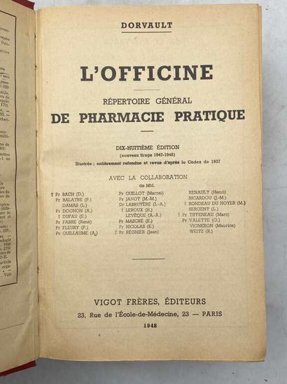 DORVAULT François. L'Officine, ou répertoire...