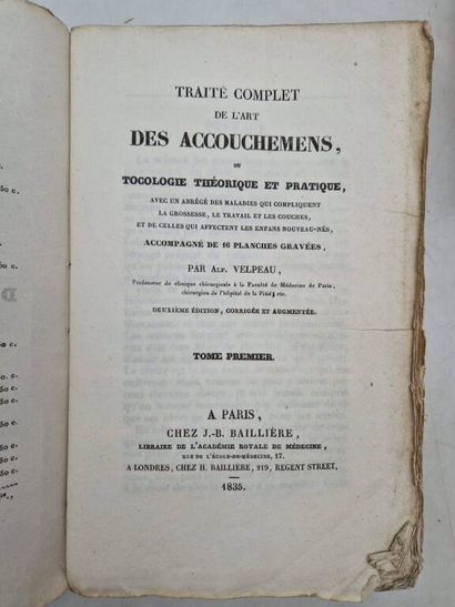 VELPEAU, Alfred-Armand-Louis-Marie. Traité...