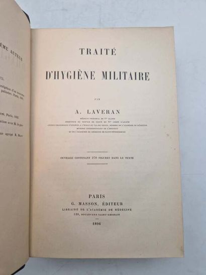 LAVERAN, Alphonse. Traité d'Hygiène Militaire,...