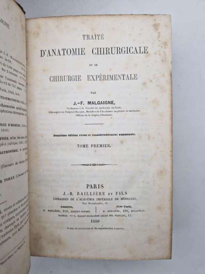 Manette. Set of 11 medical volumes. 6 hardbacks...