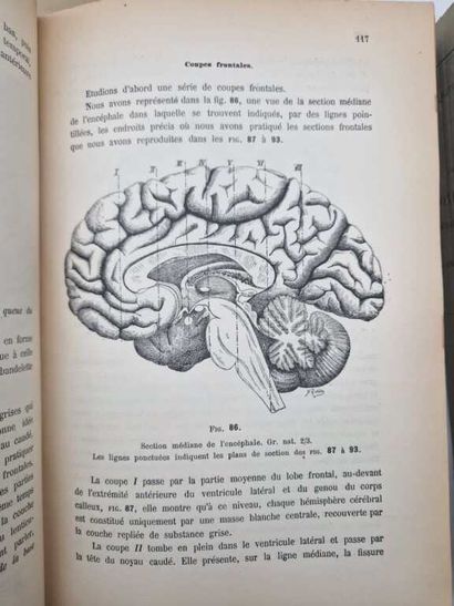 Manette. Set of 11 medical books. 5 bound,...