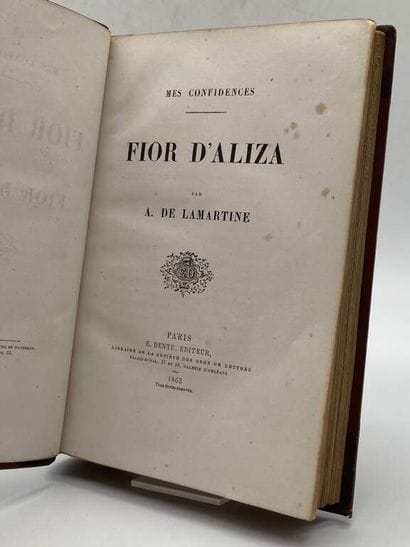 LAMARTINE, Alphonse de. Mes Confidences....