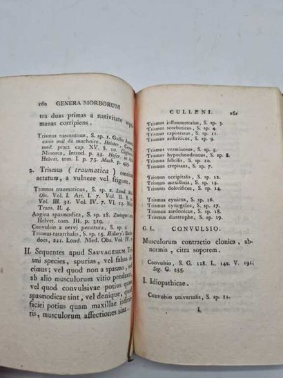 CULLEN, Guillaume. Synopsis Nosologiae Methodicae,...