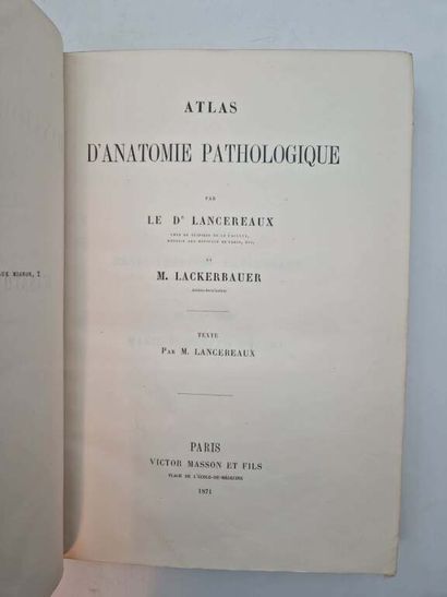 LANCEREAUX, Etienne and LACKERBAUER. Atlas...
