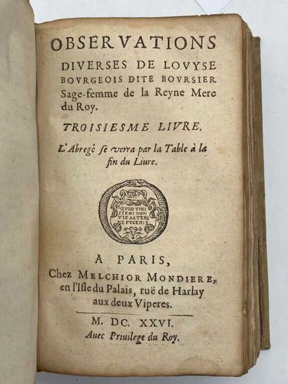 BOURGEOIS, Louise. Observations diverses...