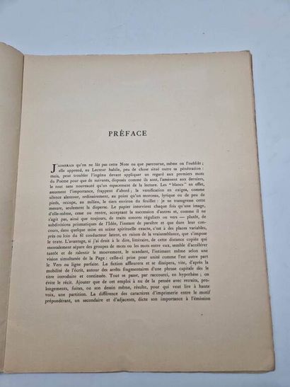MALLARME, Stéphane. Un coup de dés n'abolira...