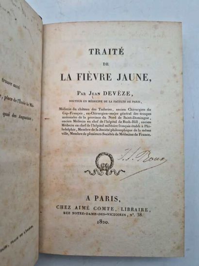 DEVEZE, Jean. Traité de la Fièvre Jaune,...