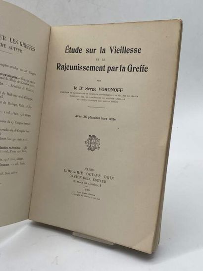 VORONOFF, Serge. Etude sur la Vieillesse...