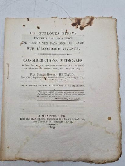 [THESES]. Set of 9 Theses or Medical Publications....