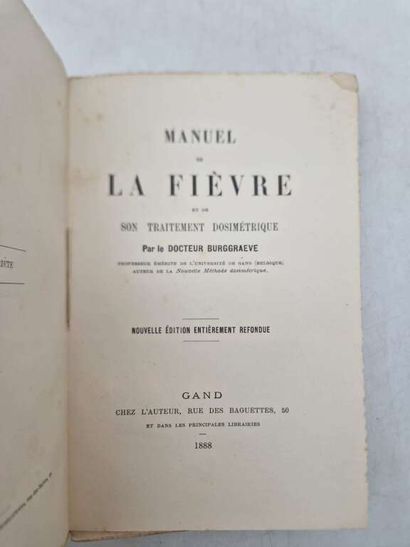 BURGRAEVE, Docteur. Collection of works on...
