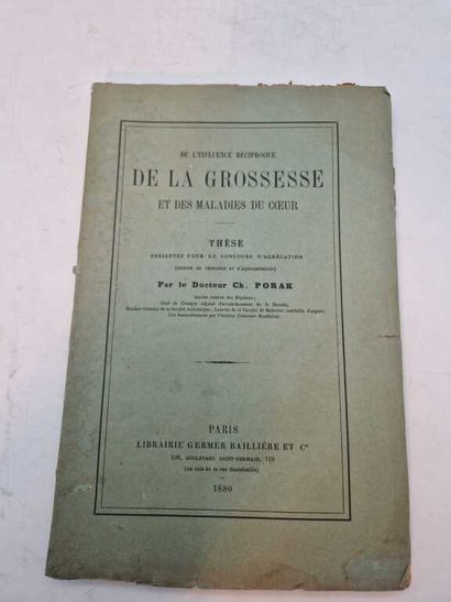 [THESIS]. Set of 8 Theses or Medical Publications....