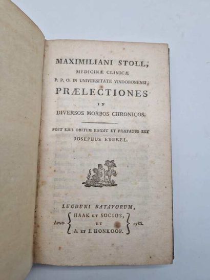 STOLL, Maximilian. Praelectiones in Diversos...
