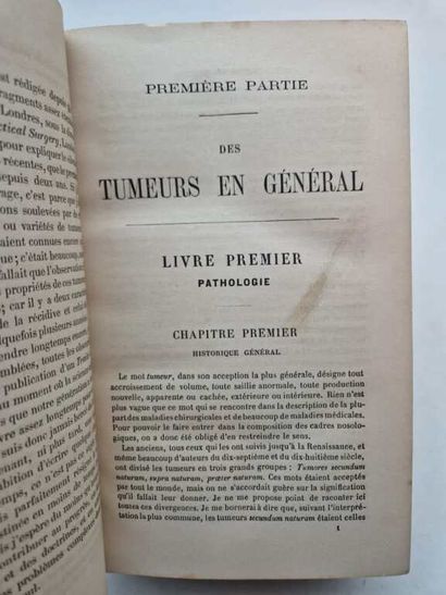 BROCA, Paul. Traité des Tumeurs (Treatise...