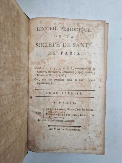 SEDILLOT, Jean. Journal Général de Médecine,...