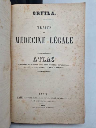 ORFILA and LESUEUR, Messieurs. Traité de...