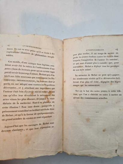 BICHAT, Xavier. Recherches Physiologiques...
