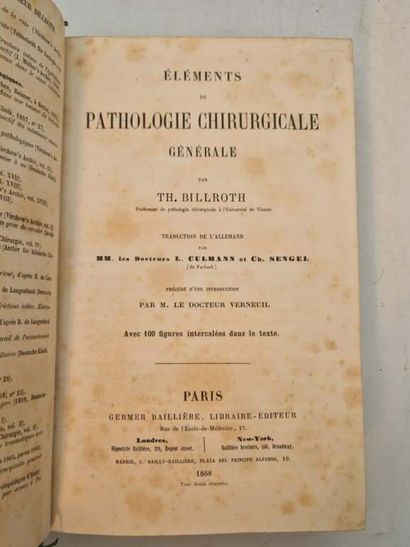 BILLROTH, Théodore. Eléments de Pathologie...