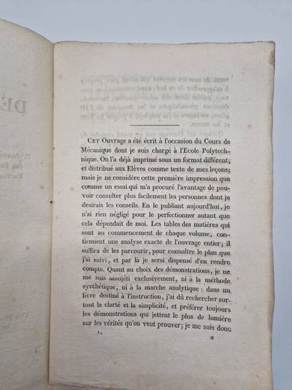POISSON, Simeon-Denis. Traité de Mécanique,...