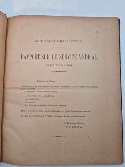 [PSYCHATRY]. Asile d'Aliénés d'Armentières...
