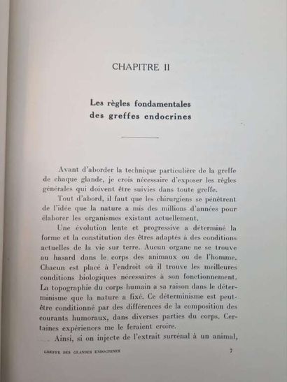 VORONOFF, Serge. Endoctrine Gland Transplantation....