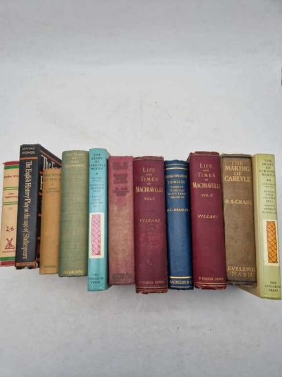 [ENGLISH PRINTS]. Set of 11 books. Cloth...