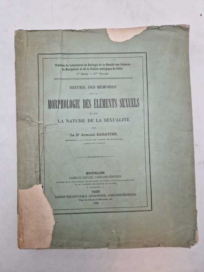 SABATIER, Armand, doctor. Recueil des Mémoires...
