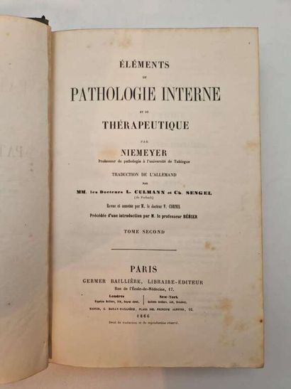 NIEMEYER, Felix von. Eléments de Pathologie...