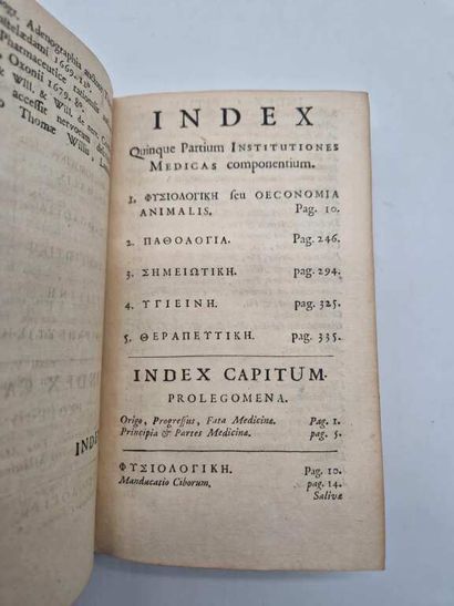 BOERHAAVE, Herman. Institutiones Medicae...