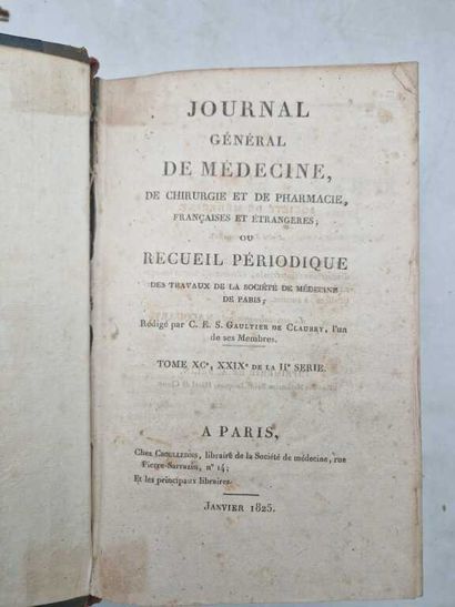 JOURNAL Général de Médecine, Chirurgie, Pharmacie,...