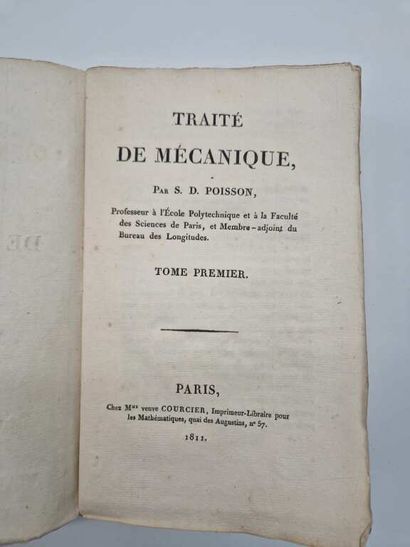 POISSON, Simeon-Denis. Traité de Mécanique,...