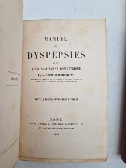 BURGRAEVE, Docteur. Collection of works on...