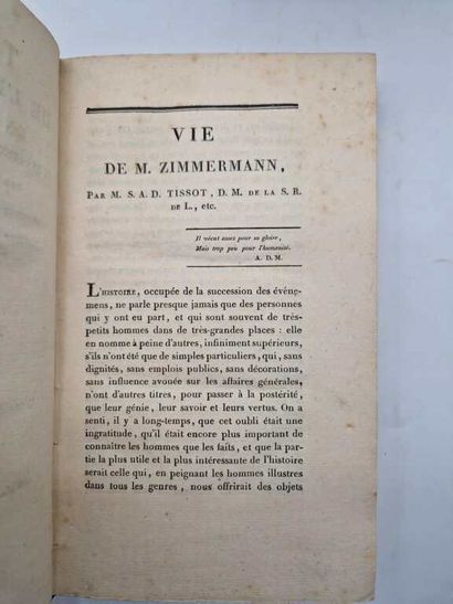 ZIMMERMANN, George. Traité de l'Expérience...