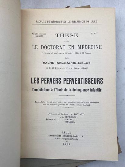 Manette, psychiatry. 45 theses and books...