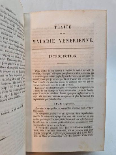 HUNTER, John. Traité de la Maladie Vénérienne,...