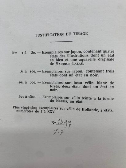 [ILLUSTRES XXe]. Set of three works: Les...