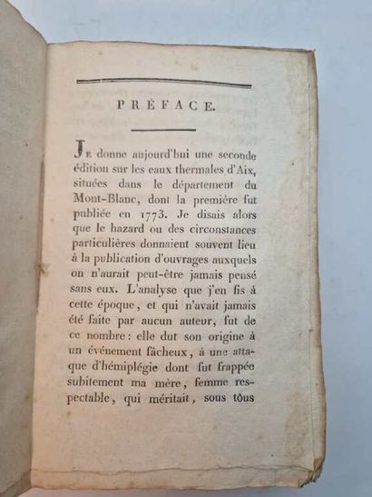 DAQUIN, Joseph. Des Eaux Thermales d'Aix...