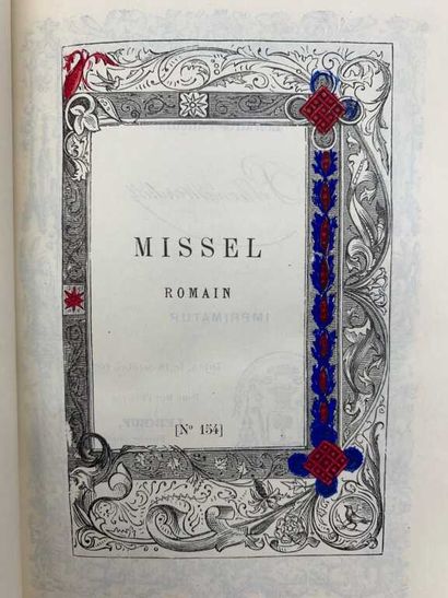 [BINDING]. Missel romain N°154. Published...
