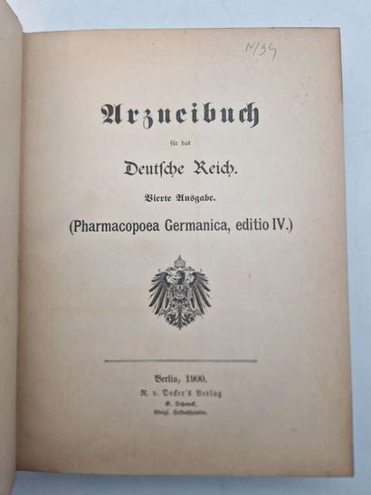 [PHARMACOPEE]. Reichsgesundheitsamt. Arzeinbuch...