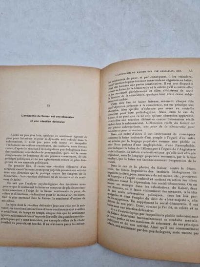 PRINCE, Morton. The Psychology of the Kaiser....