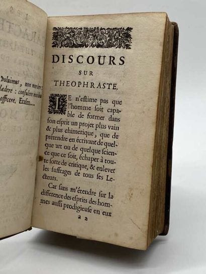LA BRUYERE, Jean de. Les Caractères de Theophraste...