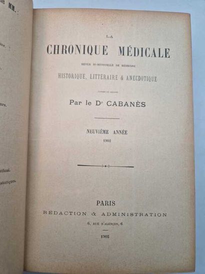 CABANES, Augustin. La Chronique Médicale....