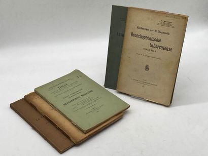 [THESES]. 5 theses Set of five medical theses...